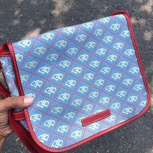 Dooney & Bourke Blue and Red Crossbody Bag